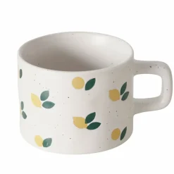 Fabrique de Styles Tasses Et Mugs>Mug en grès citron blanc 32cl Multicolore