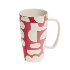 Fabrique de Styles Tasses Et Mugs>Mug en grès et blanc 46cl - Ohana Rouge