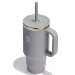Fabrique de Styles Gourdes>Mug isotherme avec poignée et paille 946ml Gris