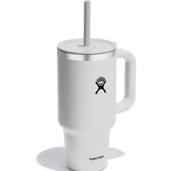 Fabrique de Styles Gourdes>Mug isotherme avec poignée et paille 946ml Blanc