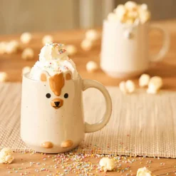 Fabrique de Styles Tasses Et Mugs>Mug lion en grès 35cl - Zawadi Blanc