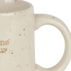 Fabrique de Styles Tasses Et Mugs>Mug marraine en grès moucheté 35cl Blanc