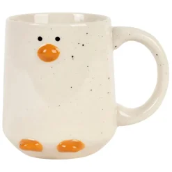 Fabrique de Styles Tasses Et Mugs>Mug Pingouin en grès moucheté 35cl - Sweetdream Blanc