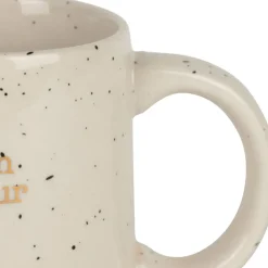 Fabrique de Styles Tasses Et Mugs>Mug tonton en grès moucheté 35cl Blanc