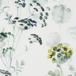 Fabrique de Styles Nappes>Nappe herbier Naturel en Coton - 260cm Blanc, Vert