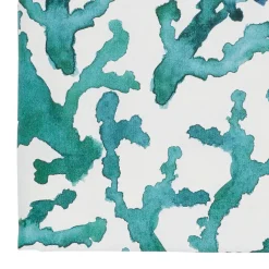 Fabrique de Styles Nappes>Nappe blanc et émeraude 160x160 - estran Blanc, Vert