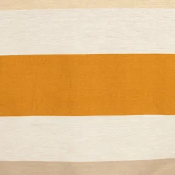 Fabrique de Styles Nappes>Nappe en coton écru et orange 250x145cm - Famille Ecru, Beige