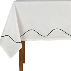 Fabrique de Styles Nappes>Nappe en coton écru 250x145cm - P'tit légumes Ecru