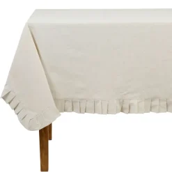 Fabrique de Styles Nappes>Nappe rectangle chambray 250x160cm en coton et flex Naturel