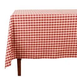 Fabrique de Styles Nappes>Nappe rectangulaire campagne en coton Rouge