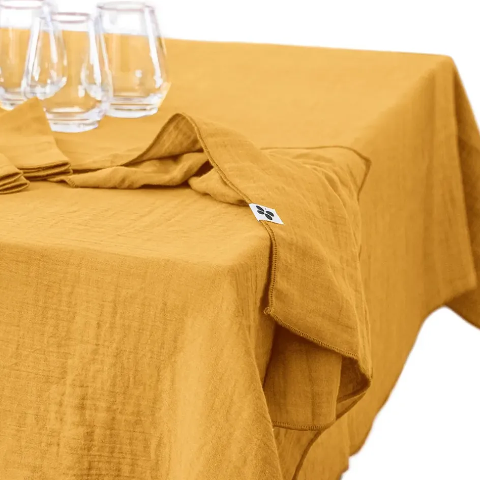 Fabrique de Styles Nappes>Nappe 150x250cm - Gaia Safran