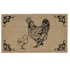 Fabrique de Styles Paillassons>Paillasson basse cour en coco naturel 73x43cm Naturel, Brun