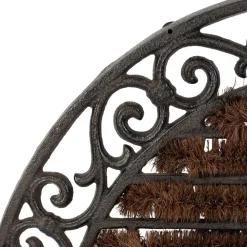 Fabrique de Styles Paillassons>Paillasson en fonte et fibre de palmier 68x40cm Brun