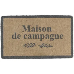 Fabrique de Styles Paillassons>Paillasson maison de campagne naturel et gris en coco Naturel , Gris