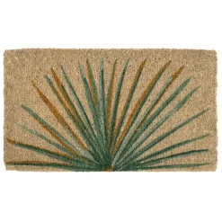 Fabrique de Styles Paillassons>Paillasson palmier bleu 73x43cm Vert