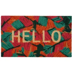 Fabrique de Styles Paillassons>Paillasson "hello" en coco 73x43cm - Seguia Multicolore