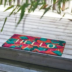 Fabrique de Styles Paillassons>Paillasson "hello" en coco 73x43cm - Seguia Multicolore