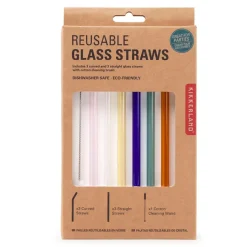 Fabrique de Styles Accessoires Réutilisables>Pailles en verre reutilisables colorees Multicolore