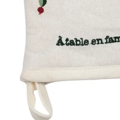 Fabrique de Styles Torchons, Tabliers Et Maniques>Paire de gants cuisine en coton écru - P'tit Légume Ecru