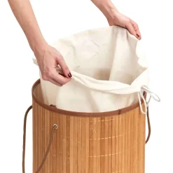 Fabrique de Styles Rangements Salle De Bain>Panier à linge en bambou Naturel