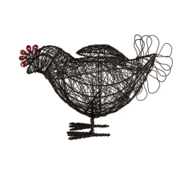 Fabrique de Styles Paniers Et Corbeilles>Panier coq en fer - Campagne Noir