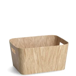 Fabrique de Styles Rangements Salle De Bain>Panier en bois 30.5x22.9xh15.12cm Naturel