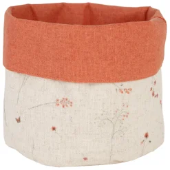 Fabrique de Styles Paniers Et Corbeilles>Panière à pain en coton et rouge d15cm - Lucile Beige