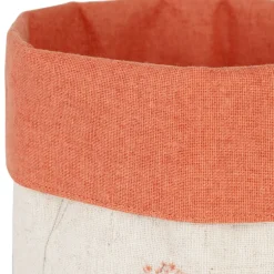 Fabrique de Styles Paniers Et Corbeilles>Panière à pain en coton et rouge d15cm - Lucile Beige