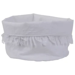 Fabrique de Styles Paniers Et Corbeilles>Panière à pain en coton d18cm - Nalia Blanc