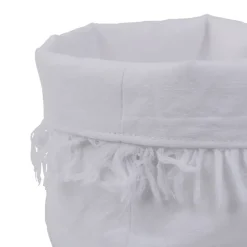 Fabrique de Styles Paniers Et Corbeilles>Panière à pain en coton d18cm - Nalia Blanc