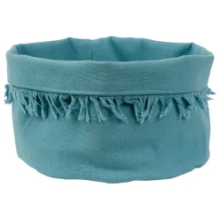 Fabrique de Styles Paniers Et Corbeilles>Panière à pain en coton d18cm - Nalia Turquoise
