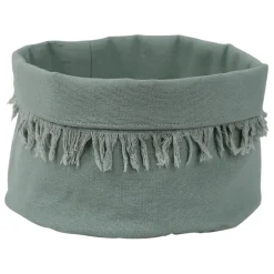 Fabrique de Styles Paniers Et Corbeilles>Panière à pain en coton d18cm - Nalia Vert d'eau