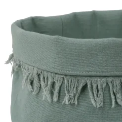 Fabrique de Styles Paniers Et Corbeilles>Panière à pain en coton d18cm - Nalia Vert d'eau
