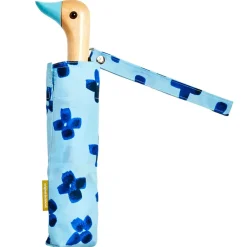 Fabrique de Styles Accessoires Mode>Parapluie compact manche tête de canard floral rain Bleu
