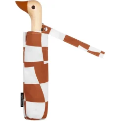 Fabrique de Styles Accessoires Mode>Parapluie compact manche tête de canard peanut butter checkers Orange