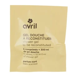 Fabrique de Styles Savon Solide>Pastille gel douche à reconstituer 300ml parfum tiaré Jaune