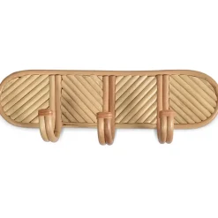 Fabrique de Styles Patères>Patère 3 crochets bamboli 39x9.5xh13cm Naturel