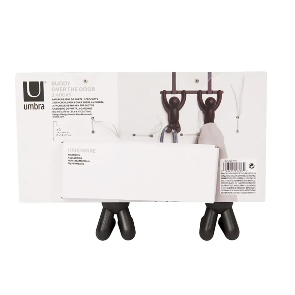 Fabrique de Styles Patères>Patère porte buddy bonhomme Noir