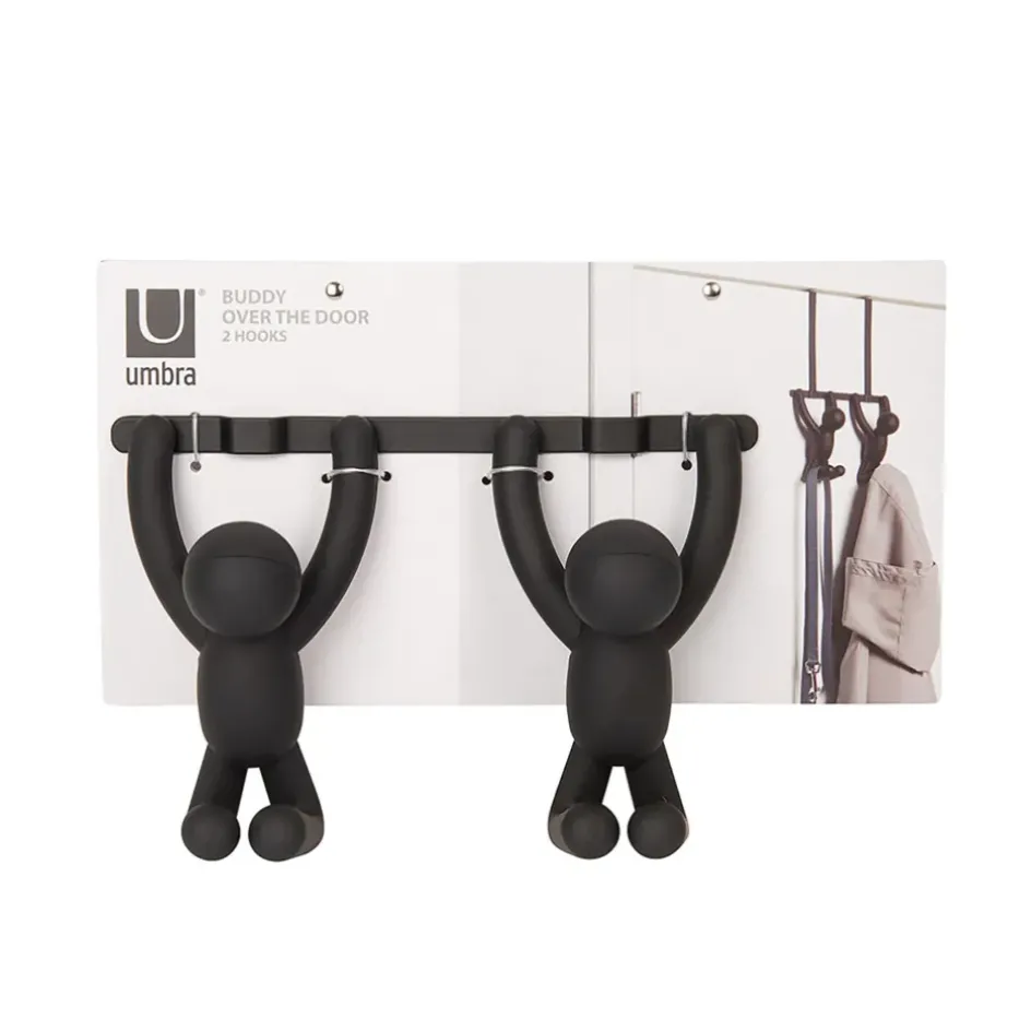 Fabrique de Styles Patères>Patère porte buddy bonhomme Noir