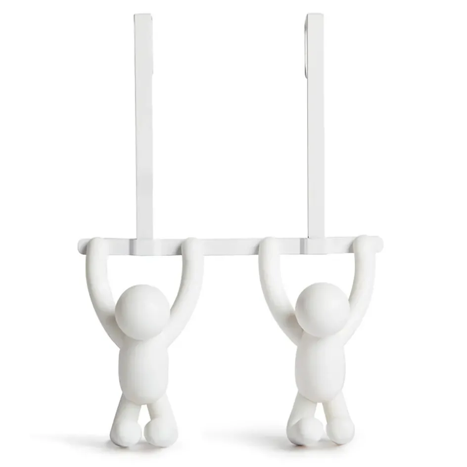 Fabrique de Styles Patères>Patère porte buddy bonhomm blc Blanc