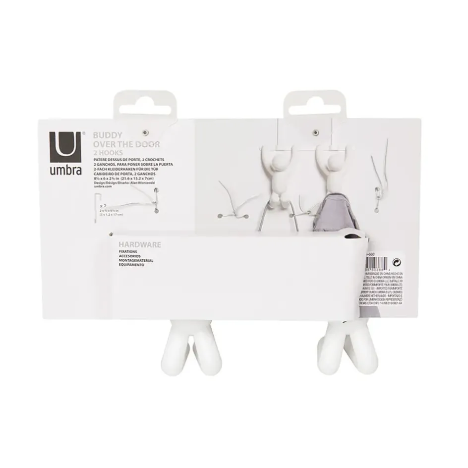 Fabrique de Styles Patères>Patère porte buddy bonhomm blc Blanc