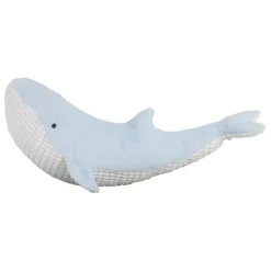 Fabrique de Styles Doudous Et Peluches>Peluche baleine en tissu - Eté A La Mer Bleu ciel