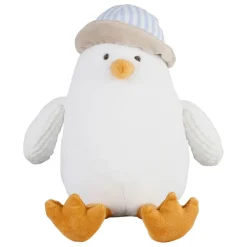 Fabrique de Styles Doudous Et Peluches>Peluche mouette en tissu - Eté A La Mer Blanc