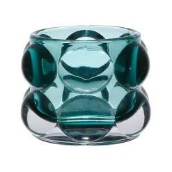 Fabrique de Styles Photophores, Bougeoirs Et Lanternes>Photophore en verre émeraude h6.5cm - Tanri Emeraude