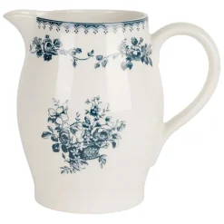 Fabrique de Styles Carafes Et Pichets>Pichet en faïence ancien 1.3L - Faustine Bleu