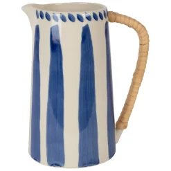 Fabrique de Styles Carafes Et Pichets>Pichet en grès en 85cl - Bellagio Bleu