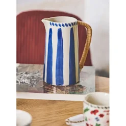 Fabrique de Styles Carafes Et Pichets>Pichet en grès en 85cl - Bellagio Bleu