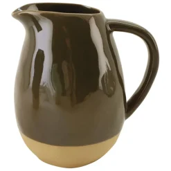 Fabrique de Styles Carafes Et Pichets>Pichet en grès 1.9L - Jade Kaki