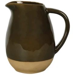 Fabrique de Styles Carafes Et Pichets>Pichet en grès 1.9L - Jade Kaki