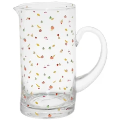 Fabrique de Styles Carafes Et Pichets>Pichet en verre 1l - Les Fruits Multicolore